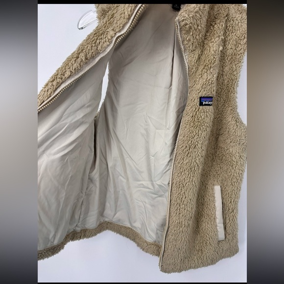 Patagonia Los Gatos Fleece Vest Medium Cream Ivory Deep Pile High Pile | E014 - Picture 6 of 9